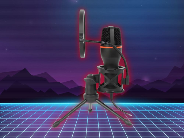 Stúdió mikrofon usb rgb állvány számítógépes stream játékhoz kardioid