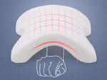 Orthopaedic pillow with armhole for sleeping memory white arch
