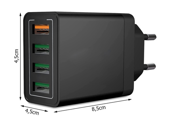 4x usb quick charge 3.0 omrežni polnilnik