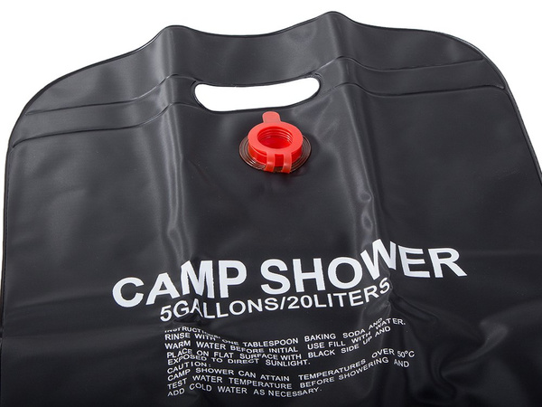 Solar camping field shower 20l