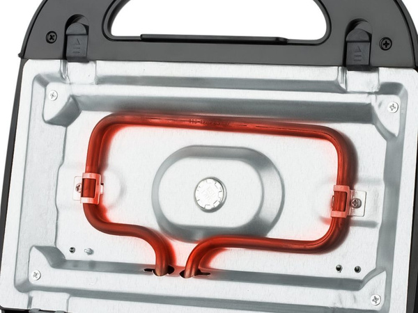 6 az 1-ben kenyérpirító, gofrisütő, fánksütő, cserélhető lemezek, 850 w, tapadásmentes