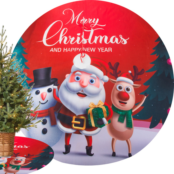 Weihnachtsbaummatte weihnachtsdecke geschenkpapier rund