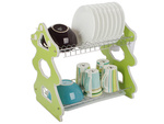 Dishwasher drying rack double-decker