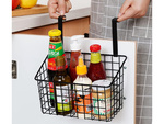 Panier métal organisateur de porte étagère de cuisine suspendue