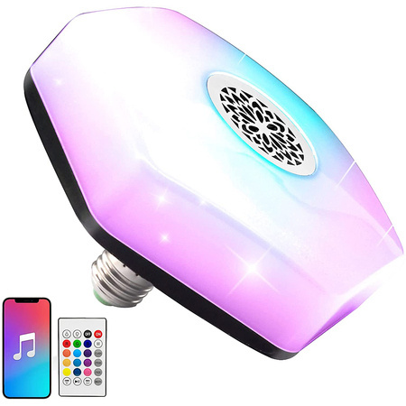 Led colour bulb rgbw speaker bluetooth remote control