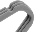 Perchas de terciopelo gris antideslizante juego de 20 piezas