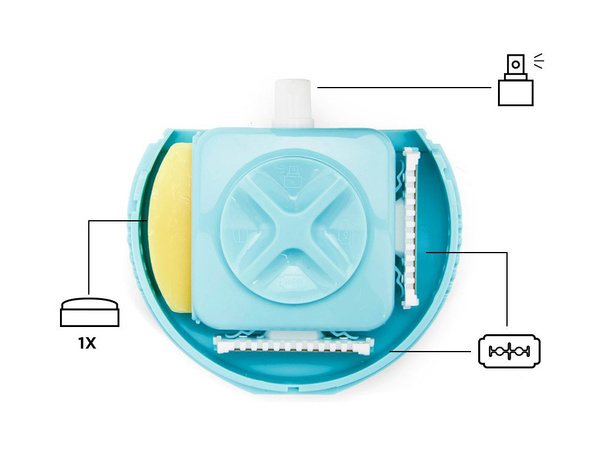 Rodillo masajeador facial afeitadora set 3 en 1