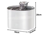 Drinking fountain cat dog bowl automatic + filter 2l movement sensor