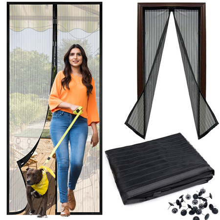 Mosquitera magnetica para puertas de balcones malla fuerte 100x210