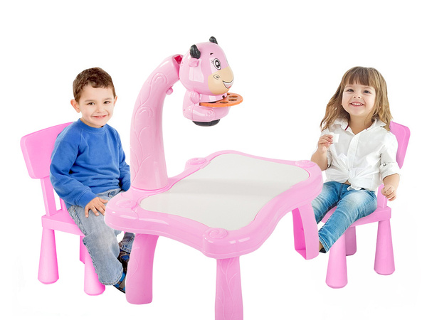 Spätný projektor kresliaci stôl biela tabuľa fixky pre deti fixky