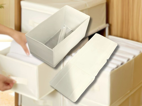Bra organiser underwear socks clothes drawer wardrobe white