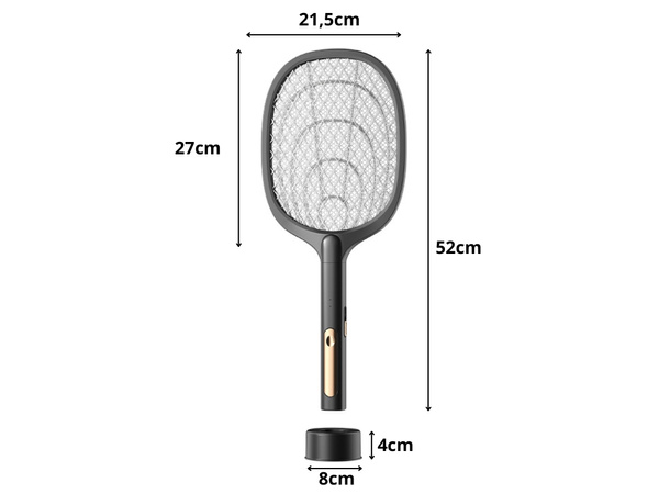 Electric fly swatter for mosquitoes moths insects with uv lamp with stand
