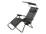 Chaise de plage pliante zero gravity 2in1 chair with canopy