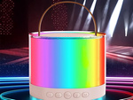 Karaoke szett 2x vezeték nélküli mikrofon hordozható bluetooth hangszóró rgb