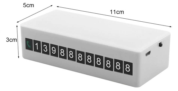 Telefonska številka začasnega parkirišča magnetna luč