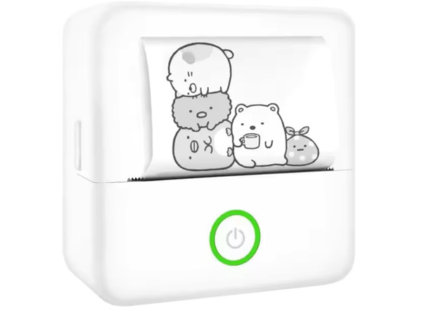 Mini traadita termoprinter, käsitaskuvõimalusega fotode ja märkmeid printimiseks