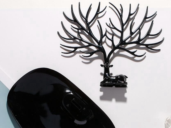 Juvelierizstrādājumu stends aproces auskari organizators briežu koka displejs