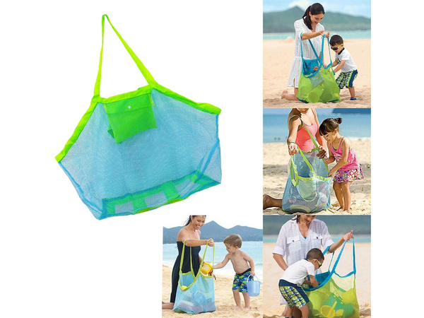 Sac de plage shopping jouets de plage léger xxl sac grand filet