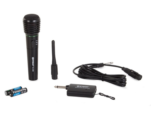 Kabelloses karaoke-mikrofon + station + kabel!