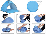 Tente de plage auto pliante protection contre les uv sac familial ensemble