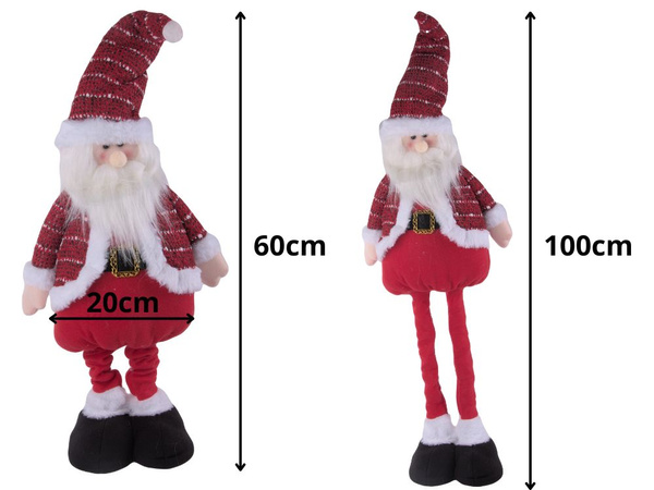 Vianočný trpaslík teleskopické nohy 60cm