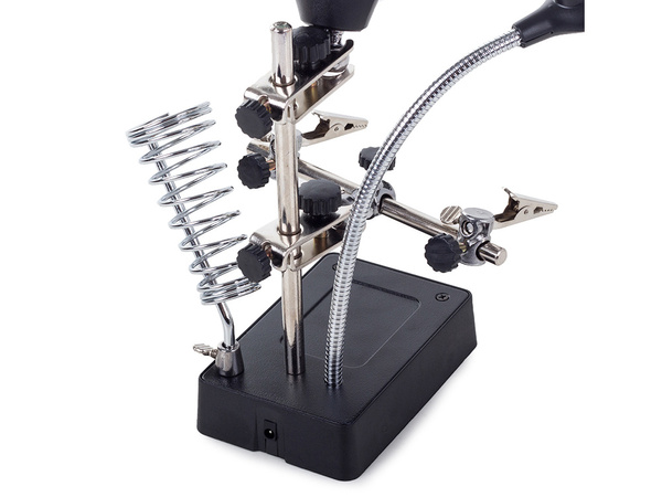 Third hand lutter 5 led handle 2.5x 90mm tuning lamp