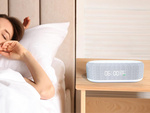 Digitální budík elektronický teploměr indukční nabíječka alarm 2v1