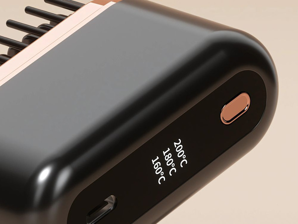 Haarglättungsbürste usb haarglätter temperaturregelung