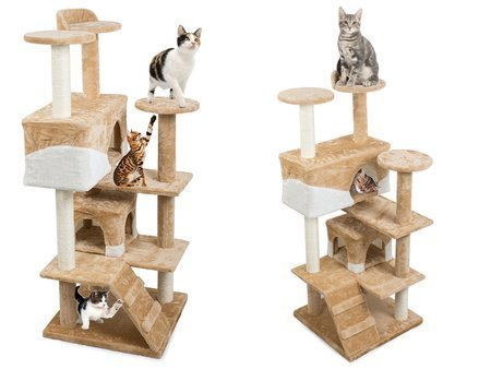 Cat scratcher tree house tower lair 92cm