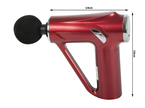 Pistolet do masażu pleców ciała nóg masażer mocny massage gun 4 końcówki