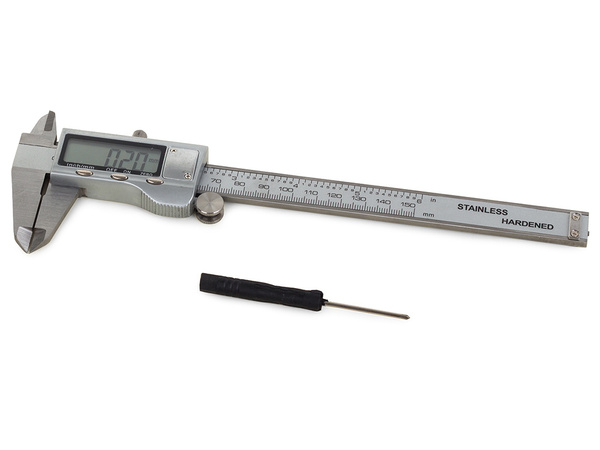 Elektronický kovový kaliber l150 lcd digitálny