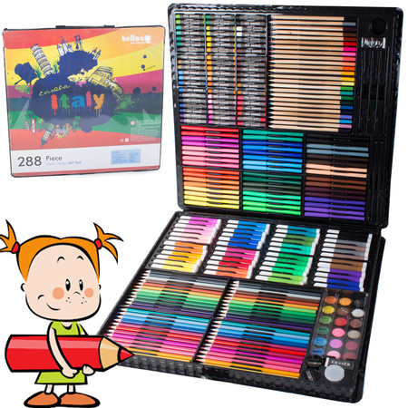 Artistic painting set in case 288 pcs