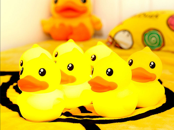 Luz nocturna led para niños rgb duck touch
