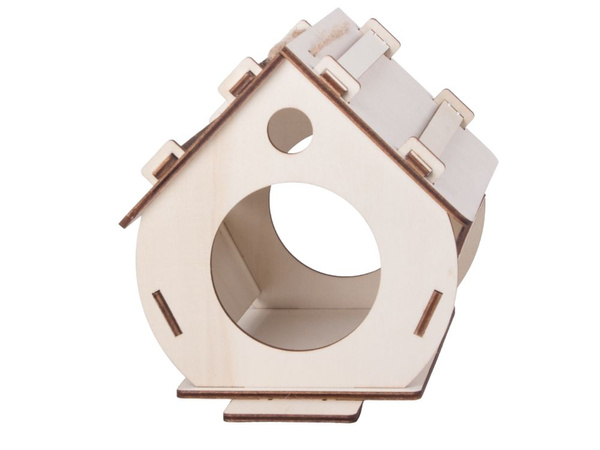Birdhouse koka birdhouse ligzdošanas kaste montāžai krāsas diy