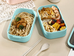 Boîte à petit-déjeuner avec compartiments boîte à plusieurs étages xxl couverts lunchbox 1400 ml