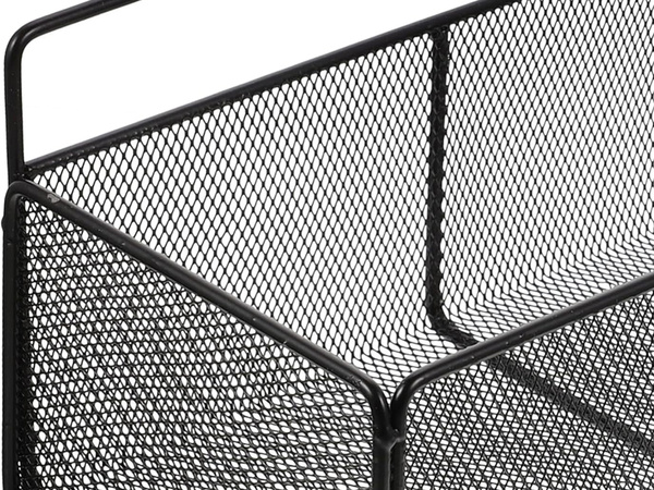Cesta colgante organizador metálico estante colgante cocina negro