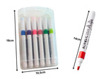 MARCADORES ACRILICOS 12 UDS COLOR PARA CRISTAL PLASTICO METAL MADERA + ESTUCHE