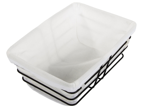 Loft metal wire basket for kitchen for fruit bread with lining