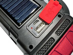 Saules lukturītis pārnēsājams uzlādējams led cob powerbank prožektors
