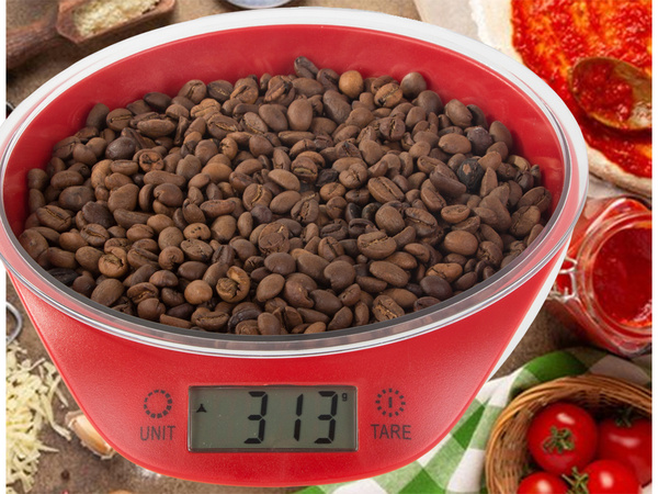 Electronic kitchen waiter with removable bowl 5kg/1g digital precisional scale