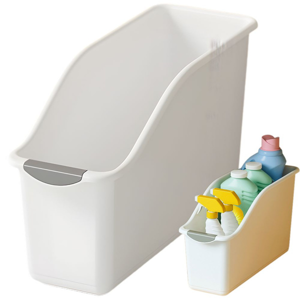 Plastikas virtuves organizators plastikas kastīte virtuves ķīmisko līdzekļu skapim