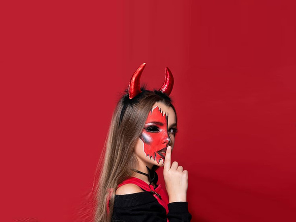 Opaska diabeł diabełek rogi halloween karnawał