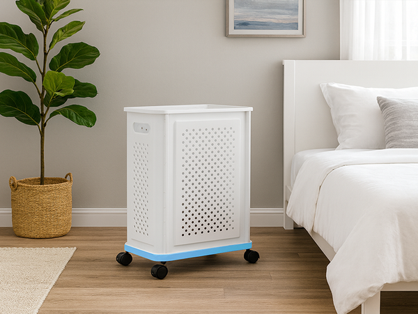 Kolieskový koš na prádlo, spodnú bieženie a hračky, priestorný na skladovanie