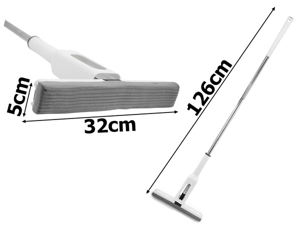 Superabsorpčný skladací mop so špongiou veľký na čistenie podláh