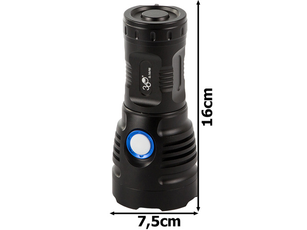 Linterna táctica bailong cree cob led xhp90 fuerte