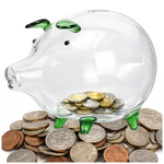 БОЛЬШАЯ ЗЕЛЁНАЯ СВИНКА-КОПИЛКА (48)