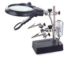 Third hand lutter 5 led handle 2.5x 90mm tuning lamp