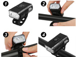 Svetlo na bicykli viedlo t6 prednú zadnú batériu usb