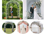 Pérgola de jardín soporte de flores para plantas trepadoras arco para rosas hiedra metal