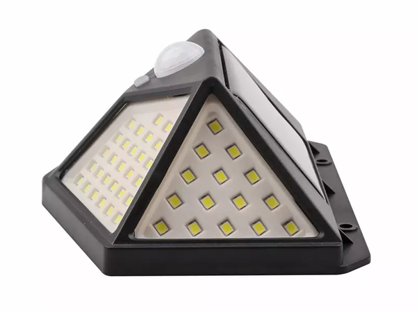 Lampe solaire 100 led avec capteur de mouvement crépusculaire